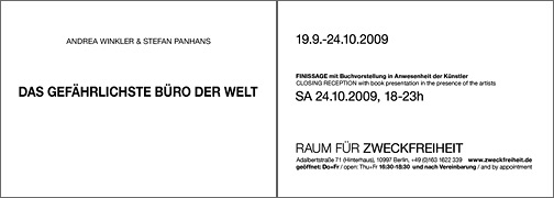 Einladung Finissage: Panhans Winkler - Das gefaehrlichste Buero der Welt _download